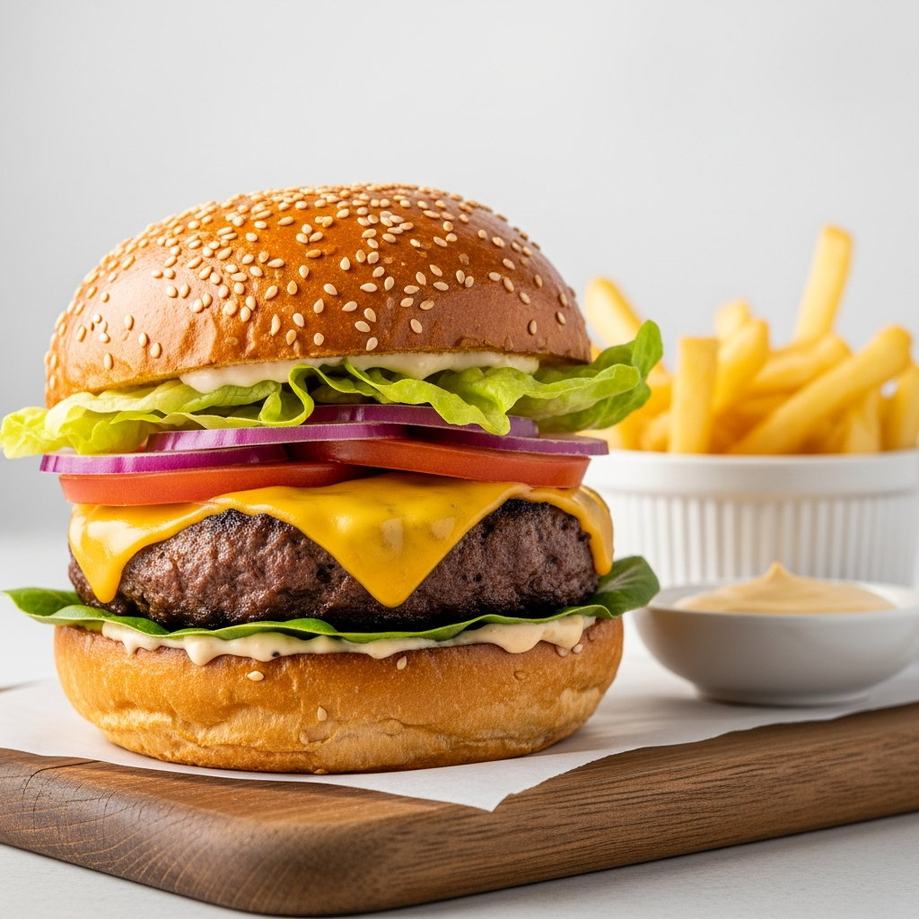 Burger Grill Daging Lembu