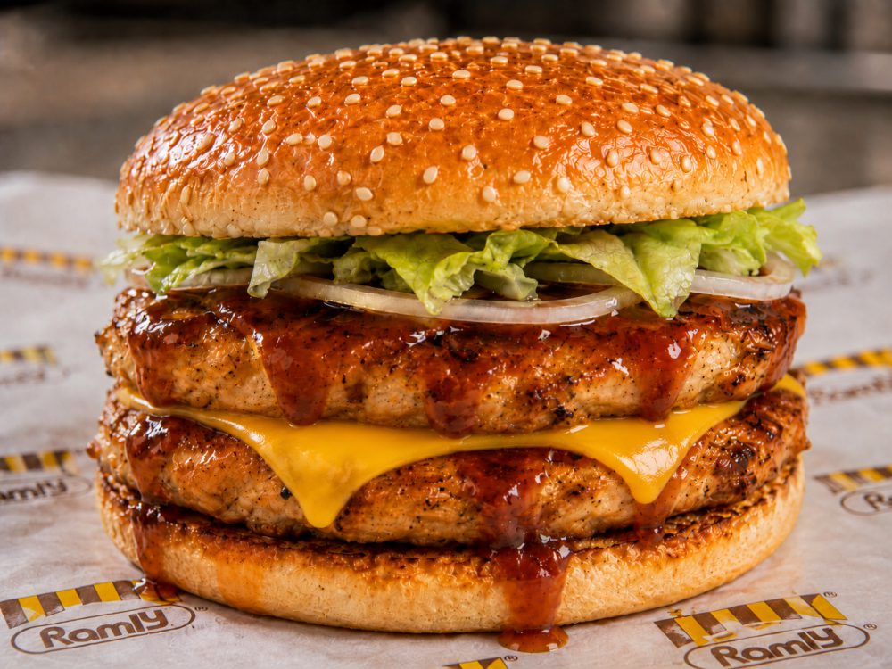 Burger Ayam Double Cheese