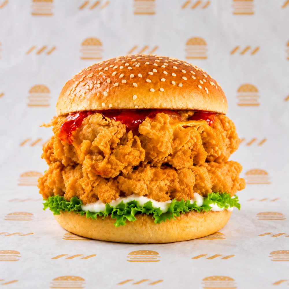 Burger Ayam Crispy Double