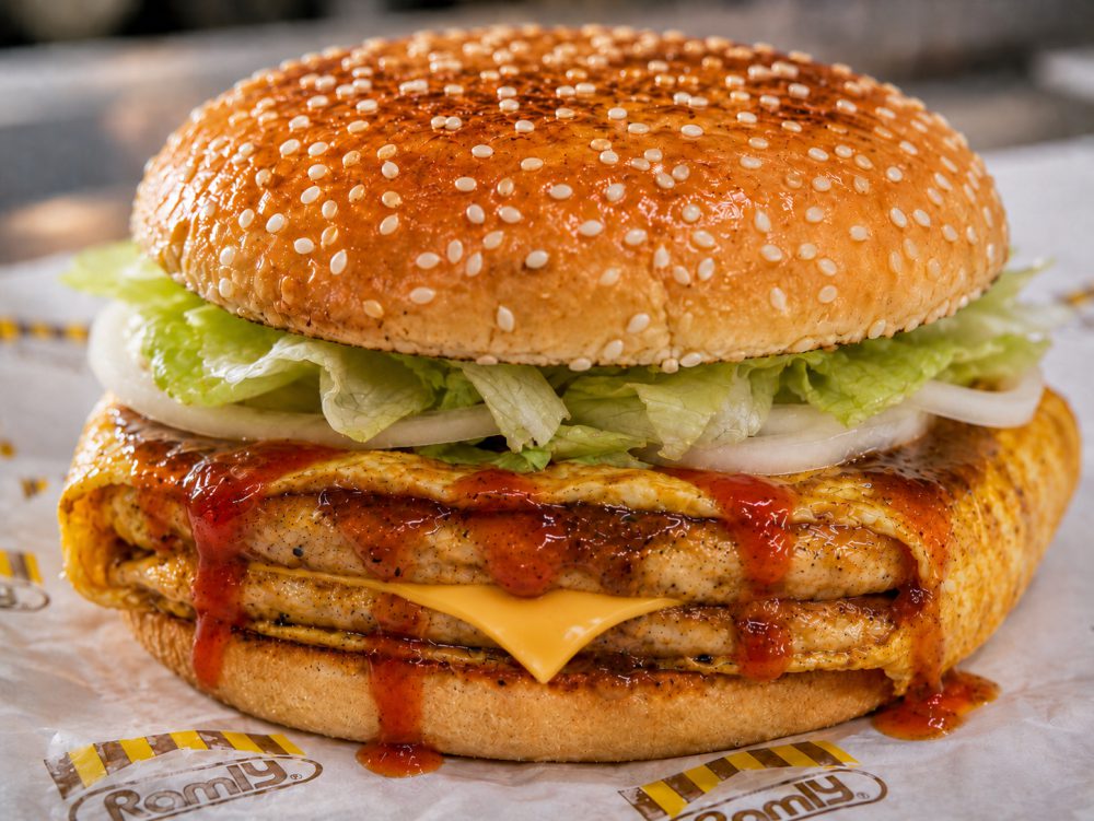 Burger Ayam Double Special Cheese