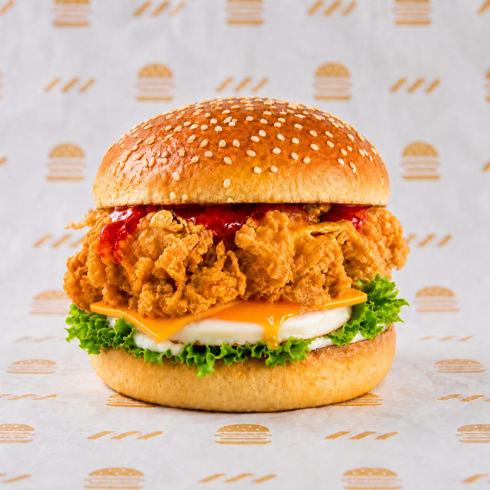 Burger Ayam Crispy Special Cheese