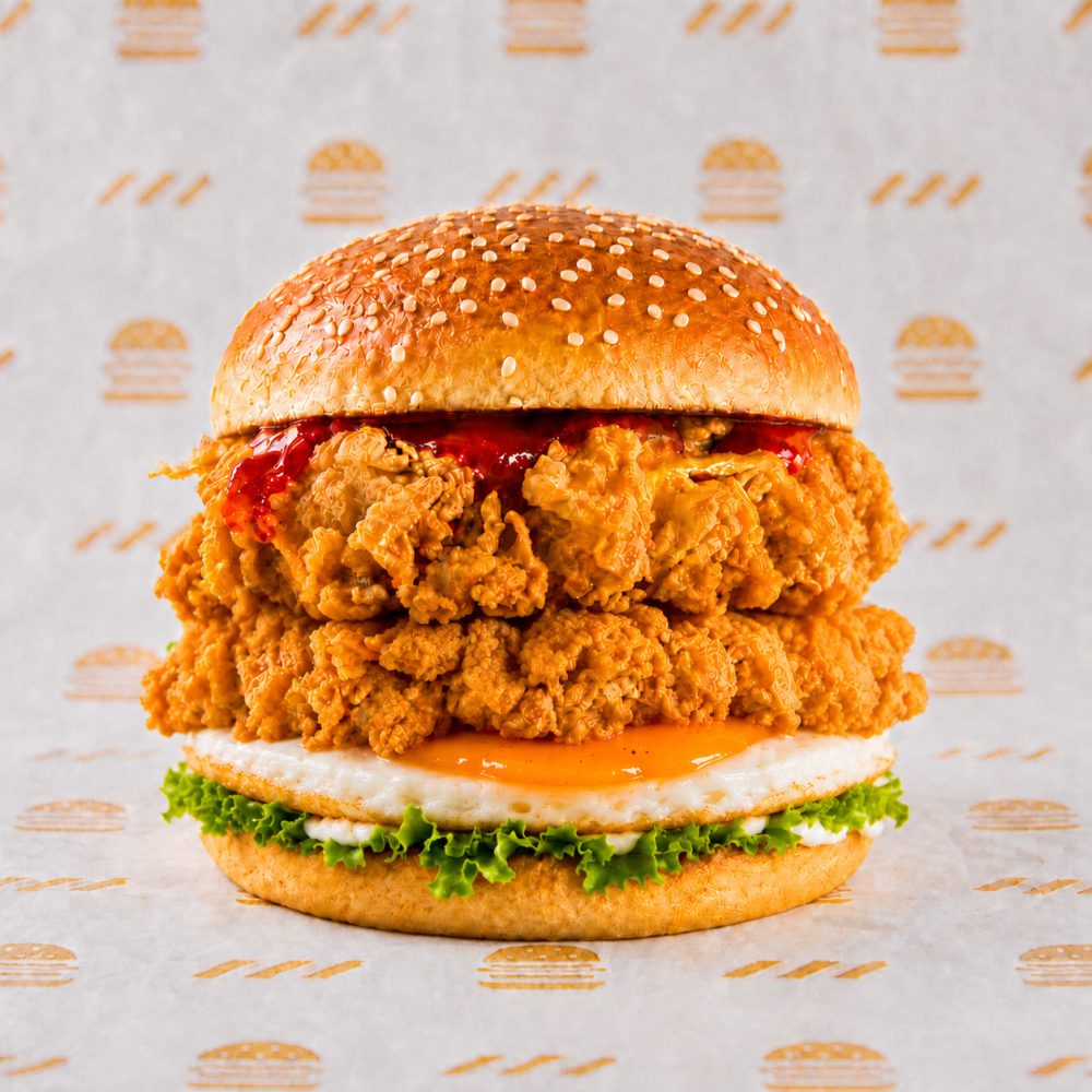 Burger Ayam Crispy Double Special